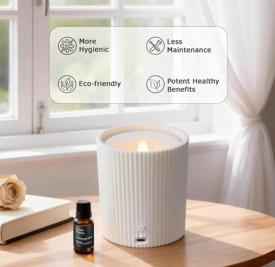 LED Flameless Candle Aromatherapy Diffuser