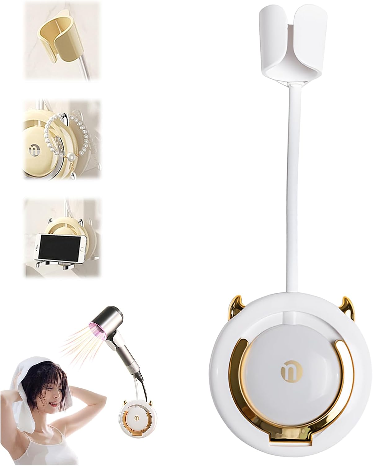 Wall Mounted Hair Dryer Holder