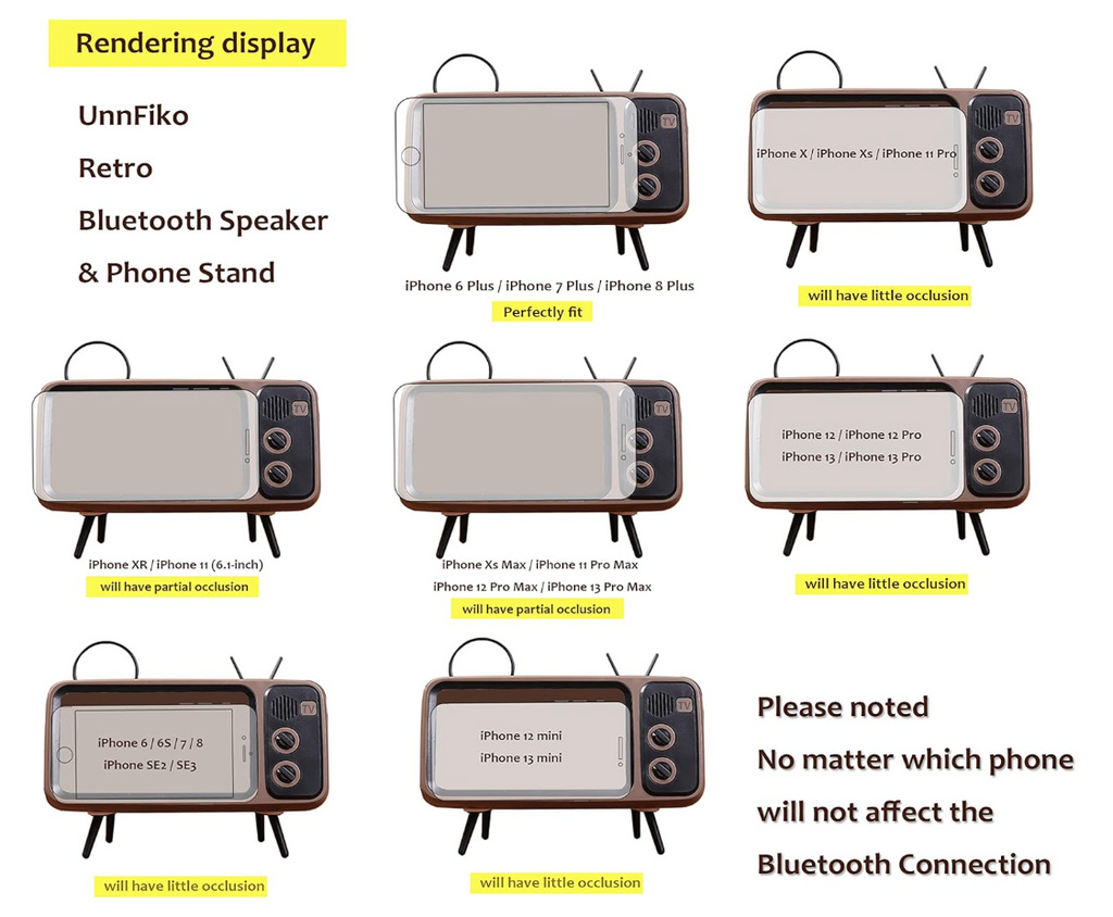Retro Mini TV Mobile Phone Stand