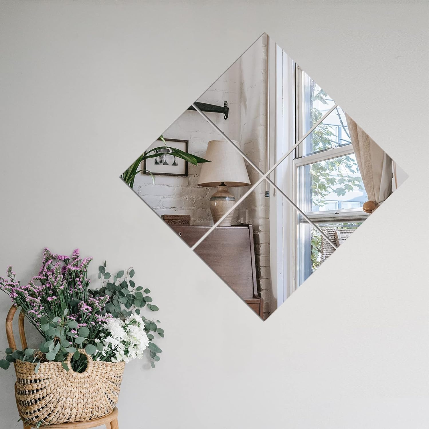 Acrylic Mirror Wall Sticker (1 Pc)