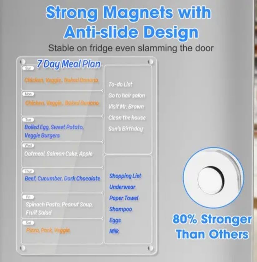 Magnetic Acrylic Calender