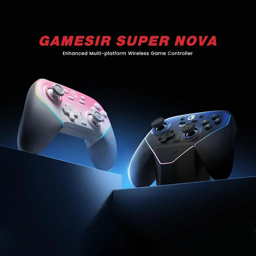 GameSir Super Nova Wireless Gaming Controller for PC/Switch/iOS/Android, 1000Hz Polling Rate, Hall Effect Stick & Trigger, 1000mAh with Charging Dock
