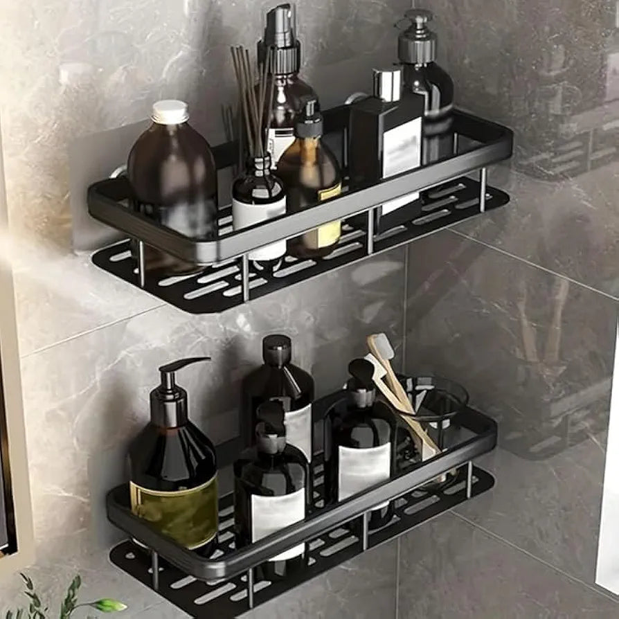THE SR Brand Plastic Self-Adhesive Multipurpose Wall Mounted Shelves|Space-Saving Storage Organizer Racks for and Accessories|Stylish Wall Stand for Home, Office Use 