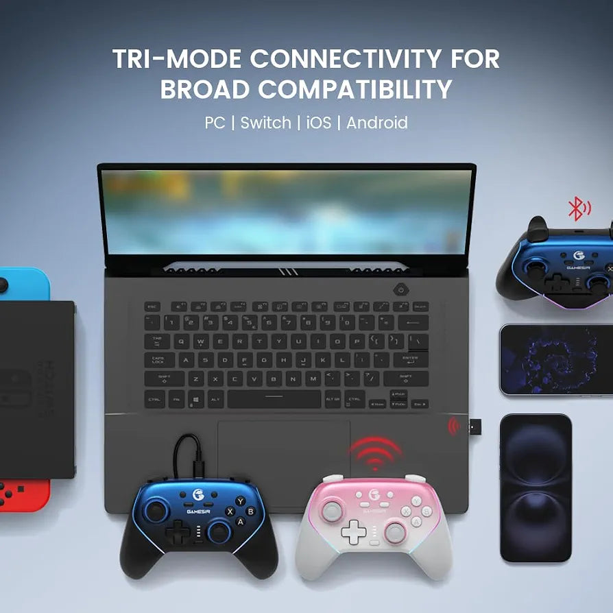 GameSir Super Nova Wireless Gaming Controller for PC/Switch/iOS/Android, 1000Hz Polling Rate, Hall Effect Stick & Trigger, 1000mAh with Charging Dock