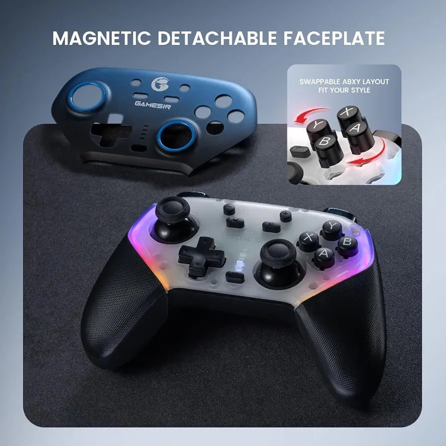 GameSir Super Nova Wireless Gaming Controller for PC/Switch/iOS/Android, 1000Hz Polling Rate, Hall Effect Stick & Trigger, 1000mAh with Charging Dock