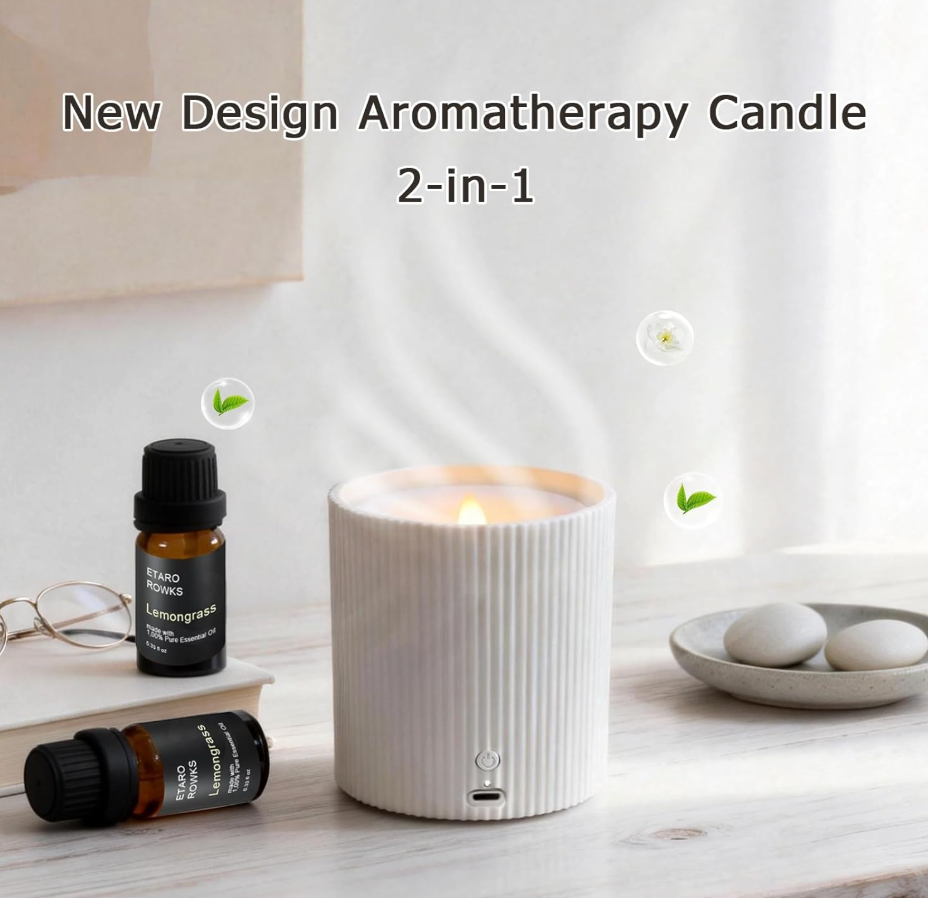 LED Flameless Candle Aromatherapy Diffuser