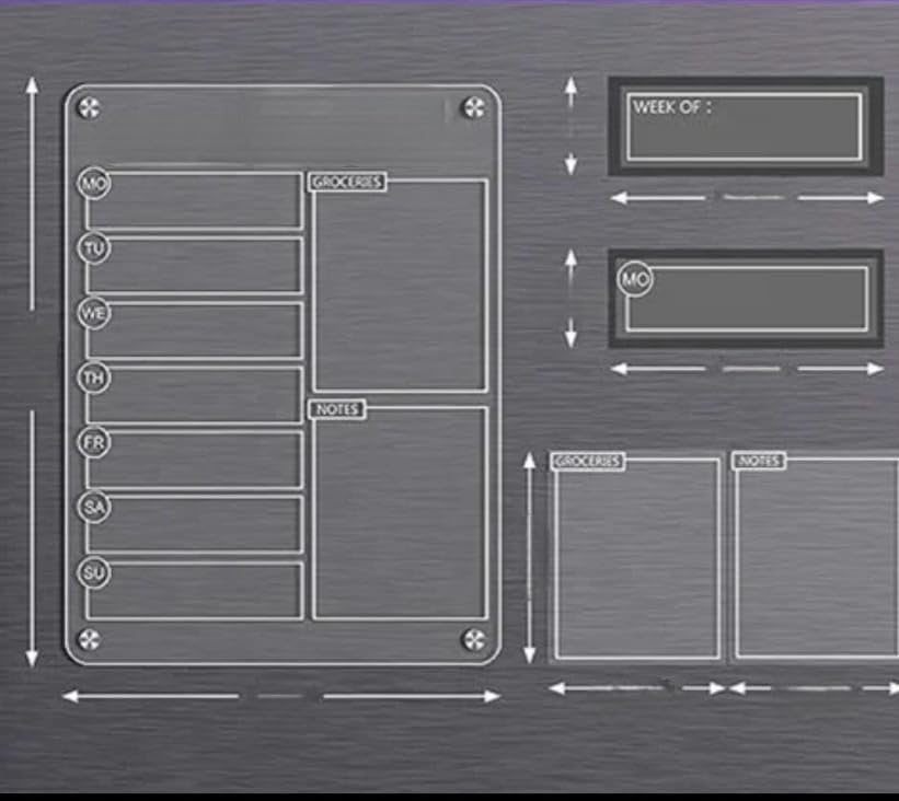 Magnetic Acrylic Calender