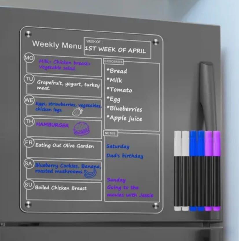 Magnetic Acrylic Calender