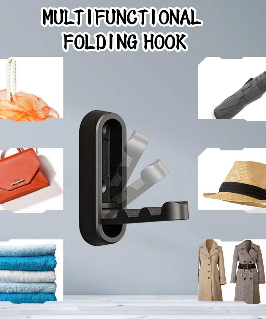 Wall Mounting Foldable Hanging Hook (pack of 2)