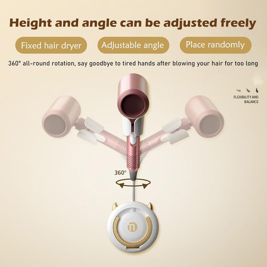 Wall Mounted Hair Dryer Holder