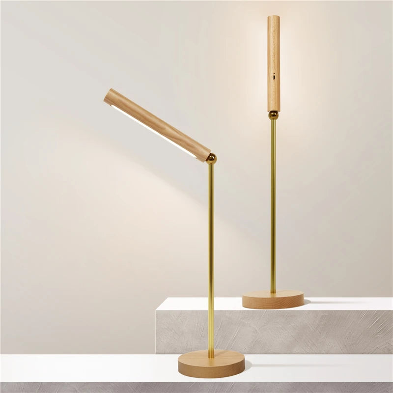 360° Rotatable Wooden LED Wall Lamp