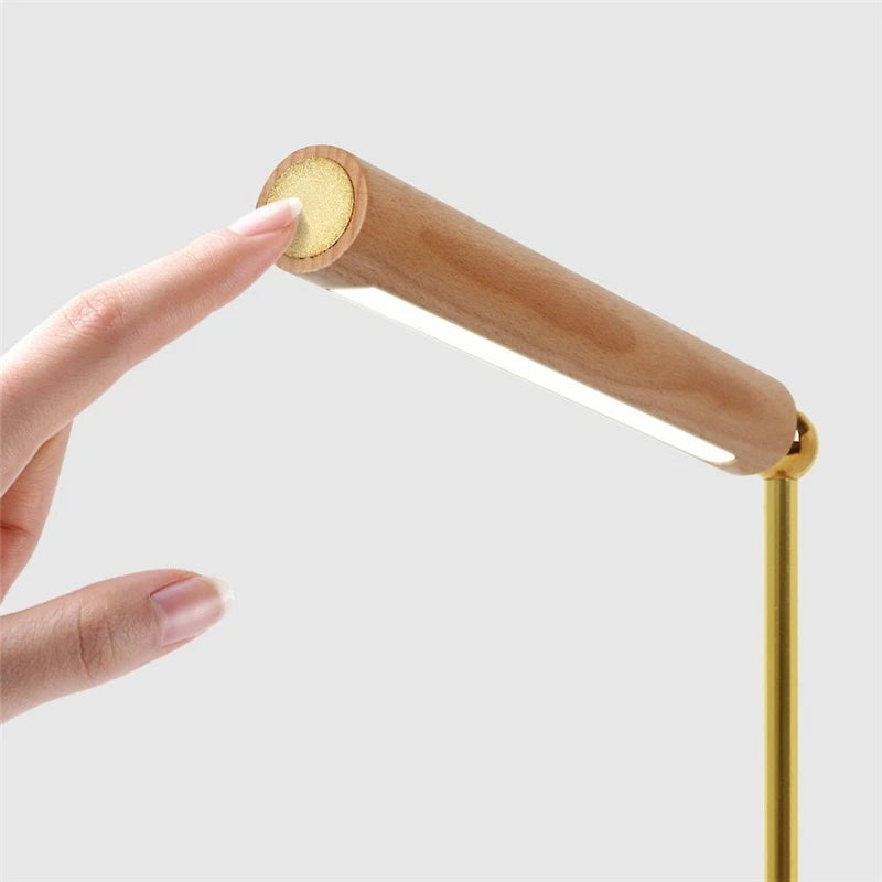 360° Rotatable Wooden LED Wall Lamp