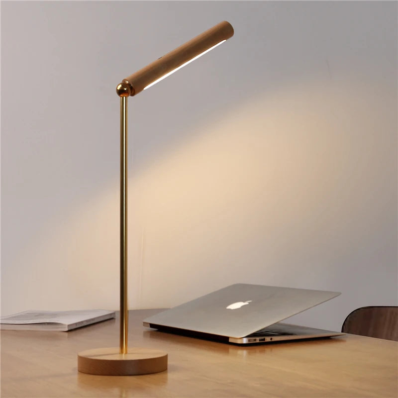 360° Rotatable Wooden LED Wall Lamp