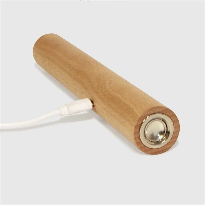 360° Rotatable Wooden LED Wall Lamp