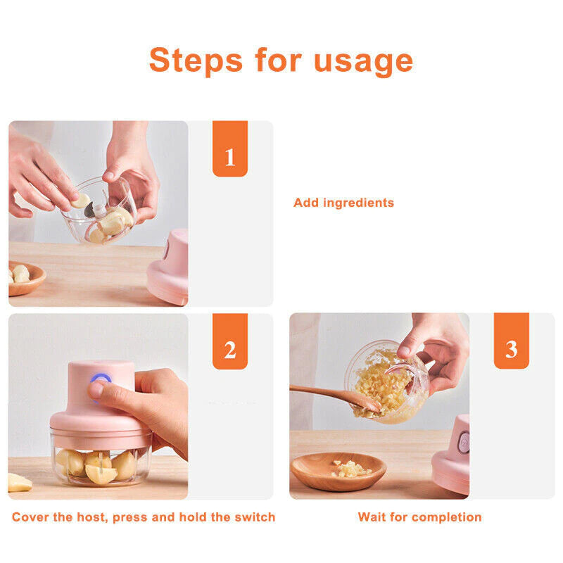 Electric Mini Garlic Vegetable Chopper