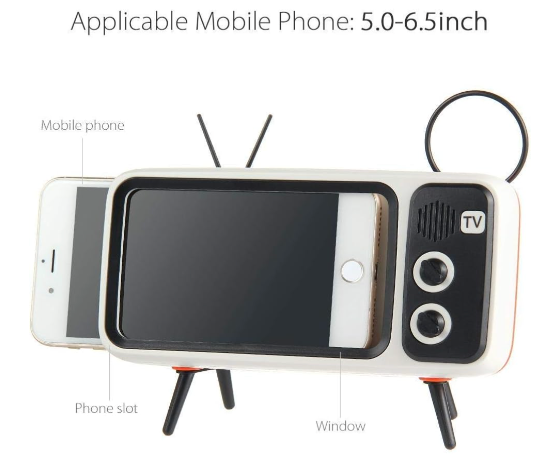 Retro Mini TV Mobile Phone Stand