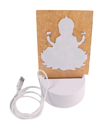 3D Lord Ganesh Light Frame