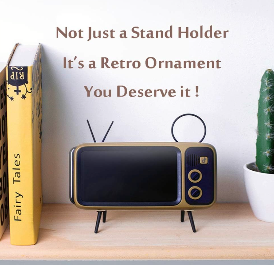 Retro Mini TV Mobile Phone Stand