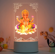 3D Lord Ganesh Light Frame