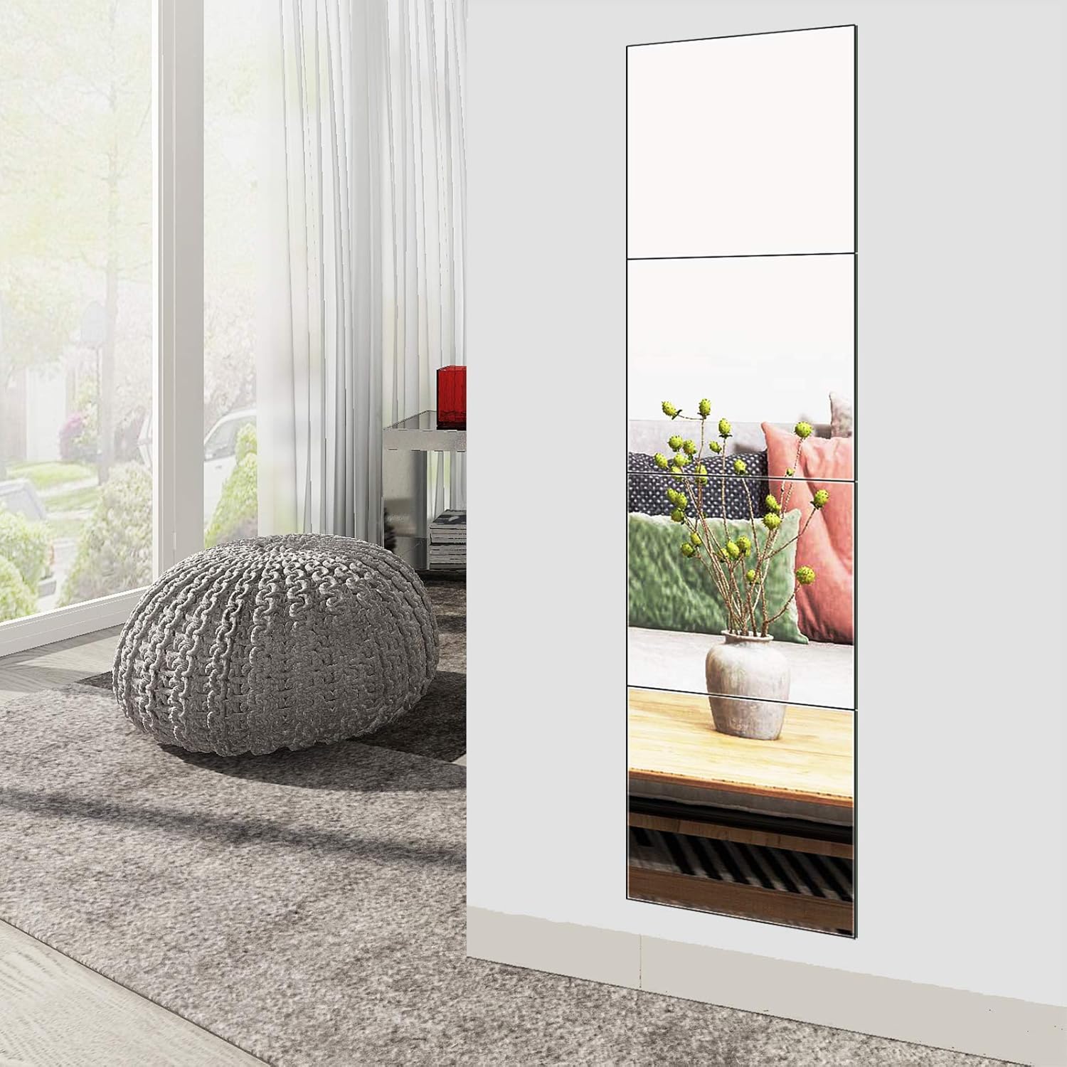Acrylic Mirror Wall Sticker (1 Pc)