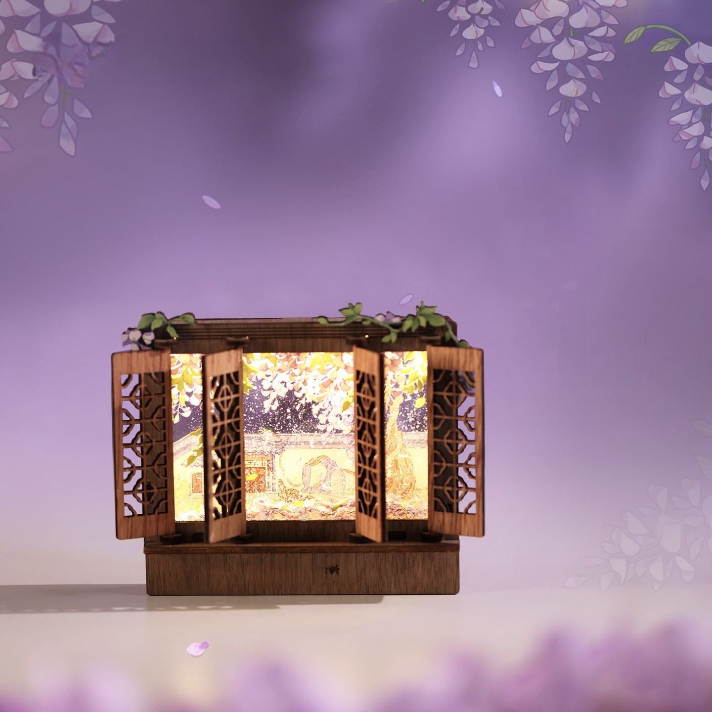 Wooden Chinese Lattice Window Refrigerator Magnet