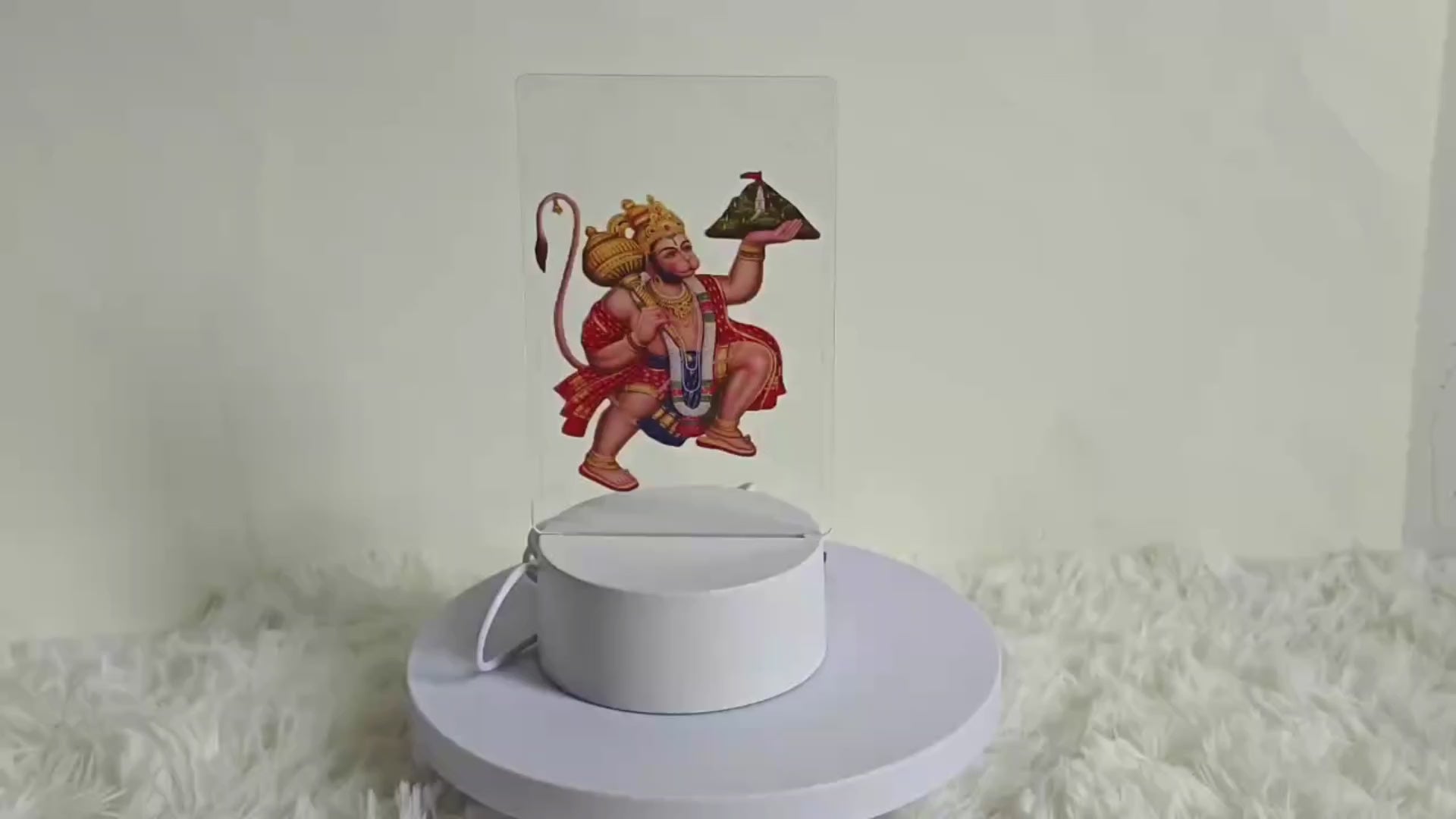 3D Lord Ganesh Light Frame