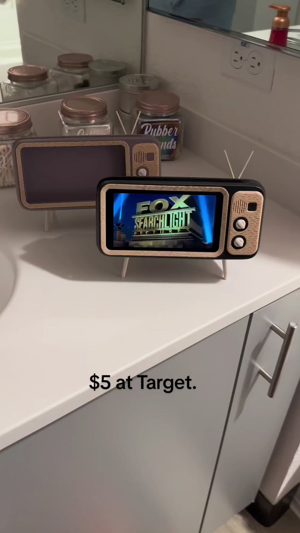 Retro Mini TV Mobile Phone Stand