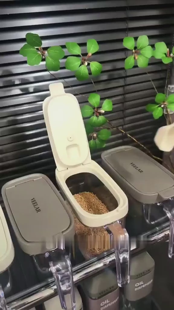 Integrated Spoon Lid Seasoning Jar