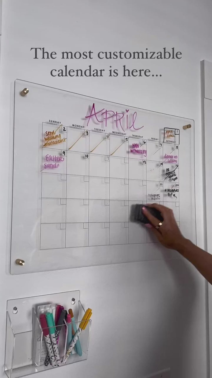 Magnetic Acrylic Calender