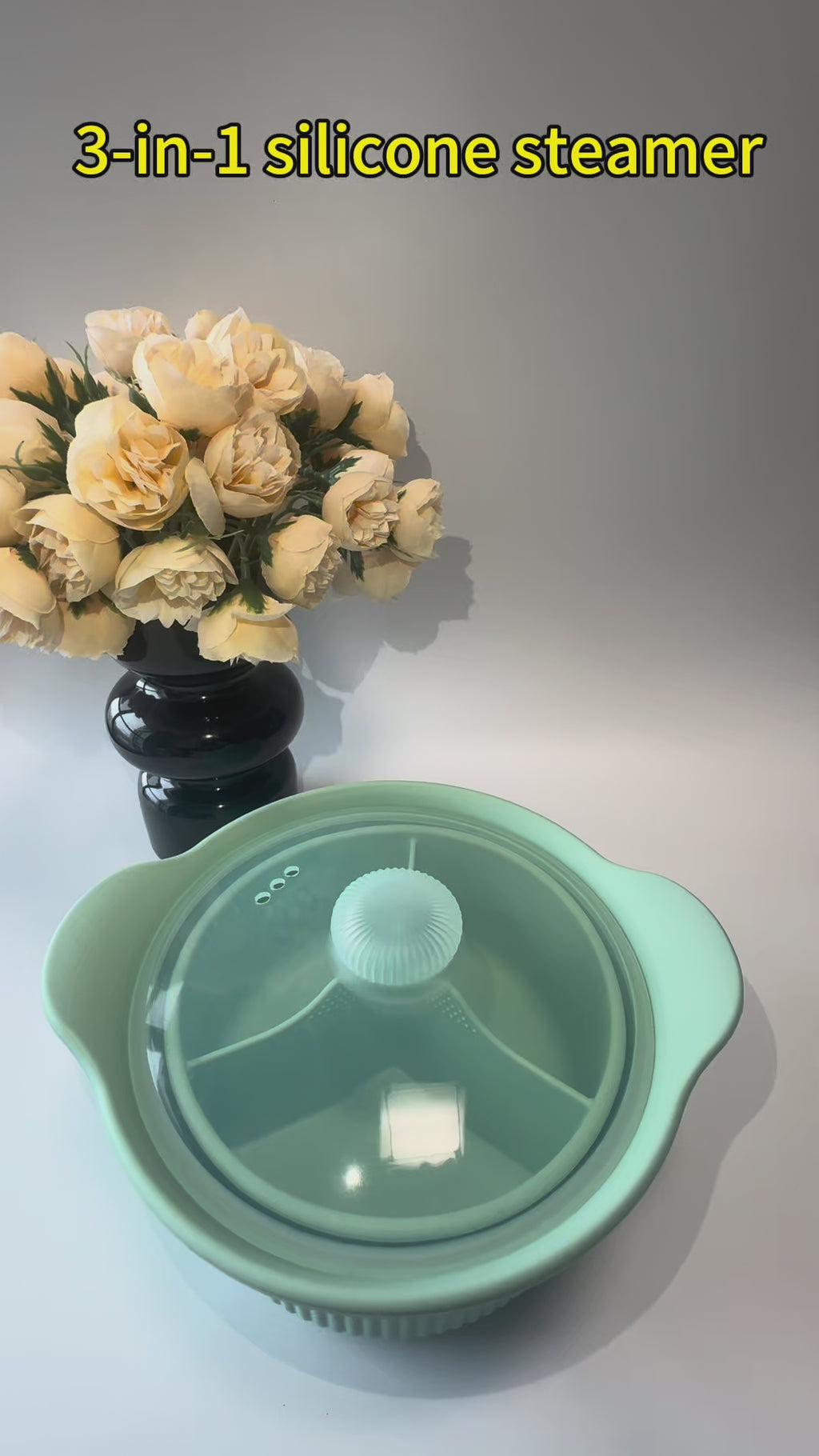 3 Compartmented Microwave Steamer