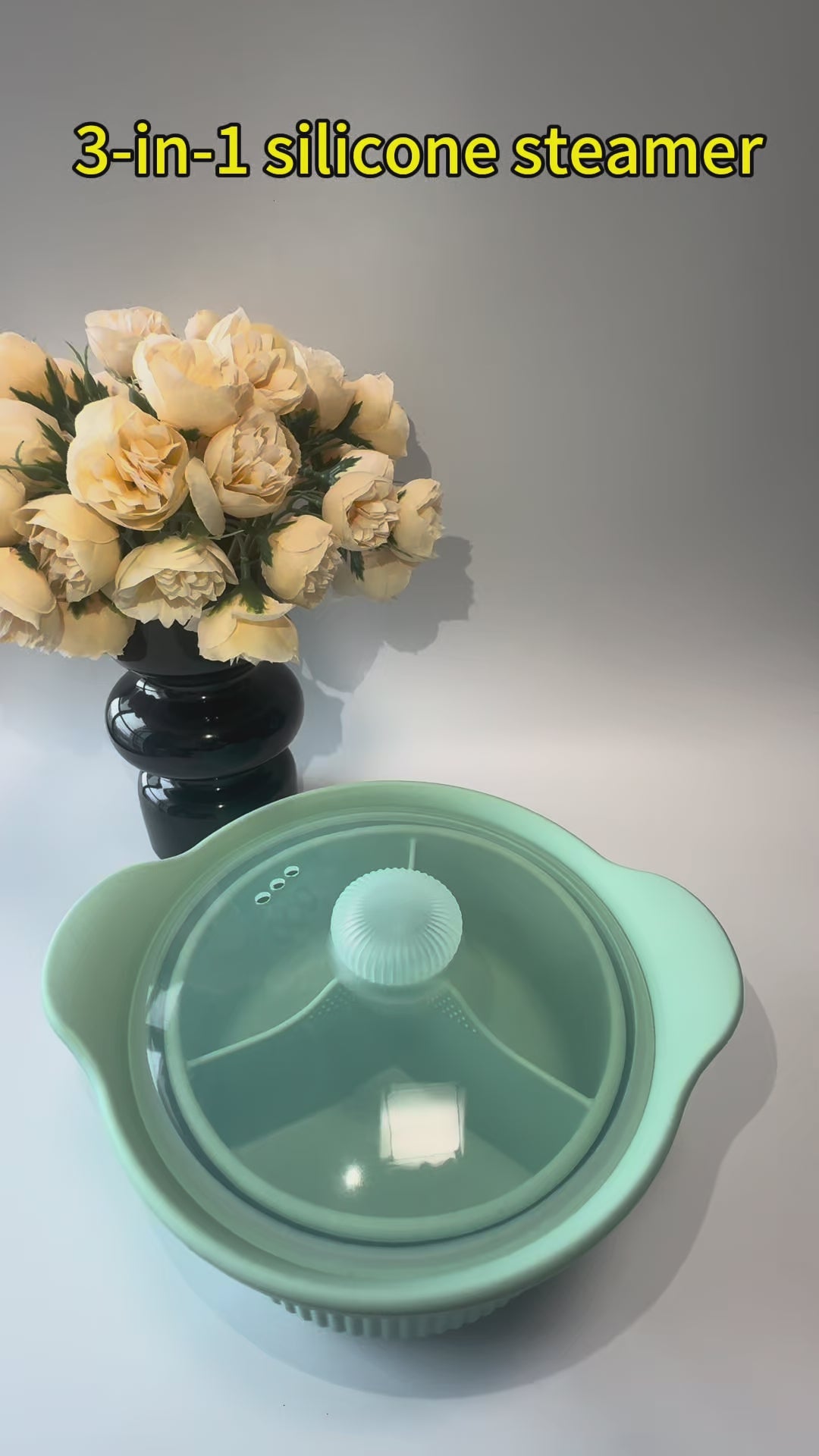 3 Compartmented Microwave Steamer